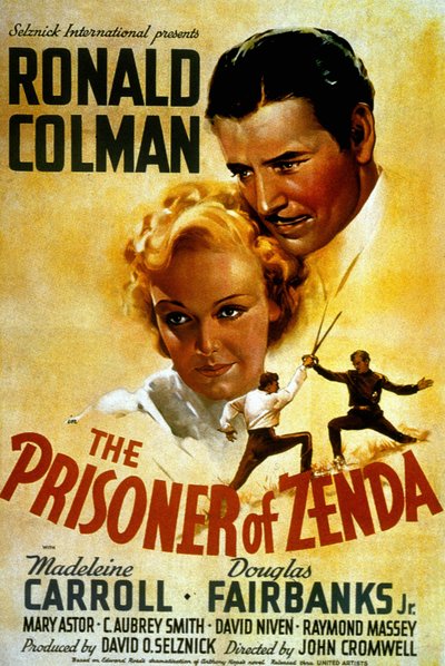 John Cromwell A Zenda foglya című film plakátja Madeleine Carroll-lal és Douglas Fairbank Jr.-vel, 1937 alkotó: Unbekannt
