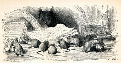 Gustave Dore 1885-ben megjelent „Fables by La Fontaine” című műve után a „Gustave Dore élete és visszaemlékezései” című művéből. alkotó: Unbekannt