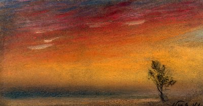 A Krakatau 1883. november 9-i kitörése által okozott utófény alkotó: Unbekannter Künstler