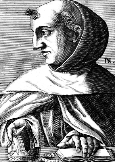 Albert Magnus (1193/1206-1280) német domonkos szerzetes, tudós, filozófus és teológus, metszet. alkotó: Unbekannter Künstler