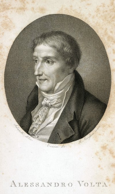 Alessandro Volta (comte Alessandro Giuseppe Anastasio Volta alkotó: Unbekannt