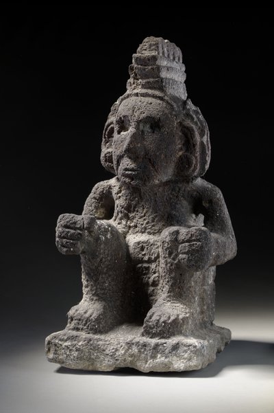 Macuilxochitl azték kőalakja, 1200-1521 körül alkotó: Unbekannt