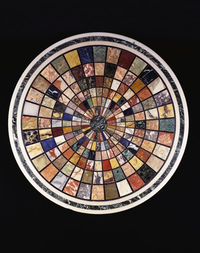 Egy olasz minta márvány asztallap alkotó: Unbekannt