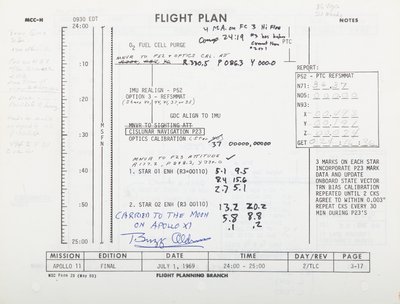 Apollo 11 repülési terv, 3-17/3-18. NASA/MSC alkotó: Unbekannt