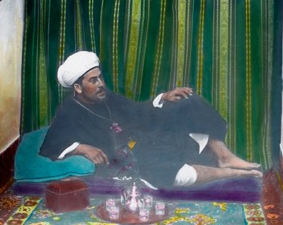 Arab having tea alkotó: Unbekannter Künstler