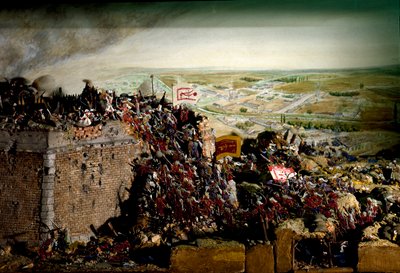 Osztrák-török háború 1683-ban (dioráma modell) alkotó: Unbekannter Künstler