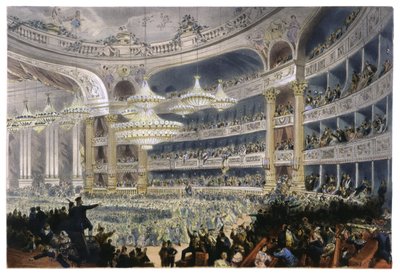 Bal Párizsban, 1870 körül (litográfia) alkotó: Unbekannter Künstler