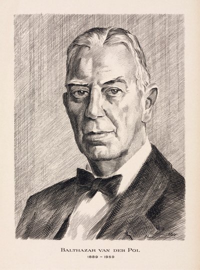 Balthazar van der Pol, holland villamosmérnök, 1930-as évek alkotó: Unbekannt