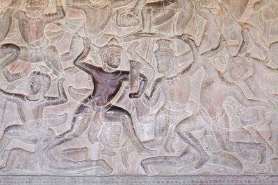 Bas domborművek a kambodzsai Angkor wat keleti galériáján alkotó: Unbekannter Künstler
