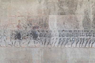 Bas domborművek a kambodzsai Angkor wat déli galériáján alkotó: Unbekannter Künstler