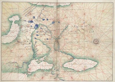 Battista Agnese, PORTOLAN ATLAS (Olaszország 1550 körül) 2 alkotó: Unbekannter Künstler