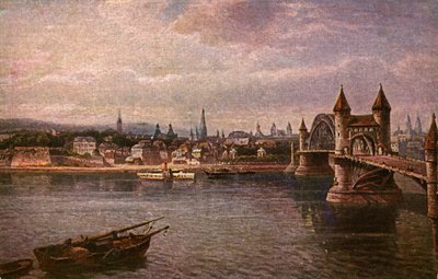 Bonn, Németország: Régi Rajna-híd (Alte Rheinbrücke) alkotó: Unbekannter Künstler
