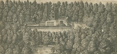 Boscobel-ház: metszet, és [XVII. század] alkotó: Unbekannt