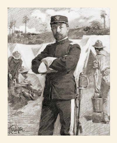 Frederick Funston dandártábornok, a 20. Kansas Volunteers-től, miután előléptették Frederick N. Funston bátorságáért alkotó: Unbekannt