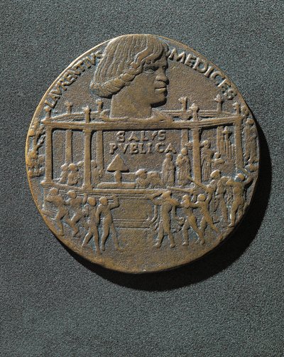 Bronzérmet ütöttek Giuliano de Medici (Firenze) emlékére alkotó: Benjamin Baud