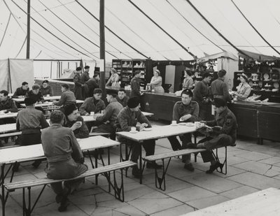 Menza sátor, Weybourne Summer Camp, 1954. április (f/w fotó) alkotó: Unbekannt