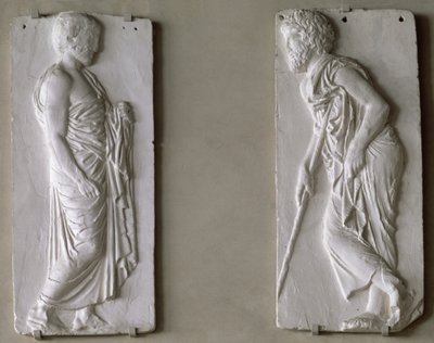 Figurák öntése frízből a Parthenonon (gipsz) alkotó: Unbekannt