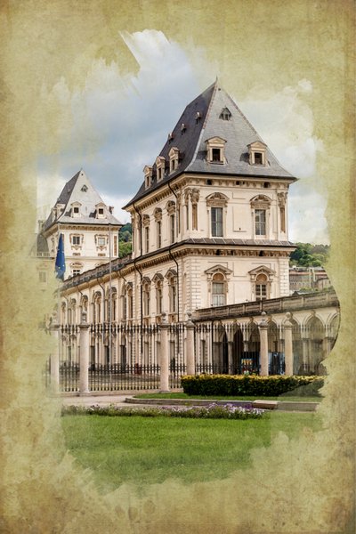 Castello del Valentino, Torino, Piemont, Olaszország (manipulált fotó) alkotó: Unbekannt