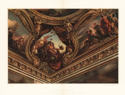 Mennyezeti festmény a Versailles-i palotából alkotó: Unbekannter Künstler