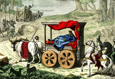 Galliai király szekere, 1850-86 körül (illusztráció) alkotó: Unbekannter Künstler