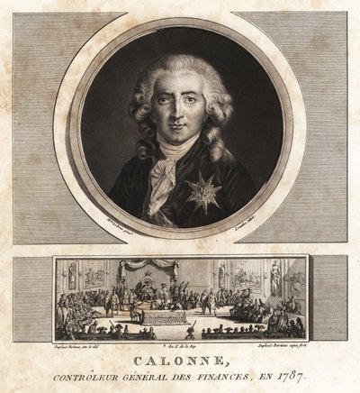 Charles Alexandre de Calonne, a pénzügyekért felelős főellenőr alkotó: Unbekannt