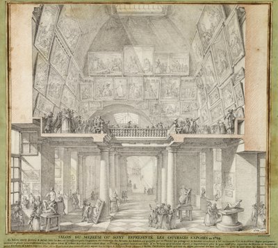 Charles de Wailly - Párizsi Szalon, 1789 lpdp 82552-1 alkotó: Unbekannter Künstler