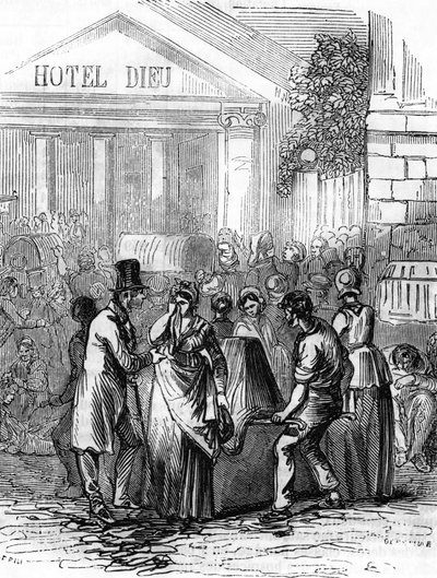1832-es kolerajárvány Franciaországban alkotó: Unbekannter Künstler