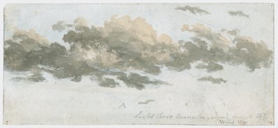 Cirrocumulus, felhő tanulmány, 1803-1811 körül alkotó: Unbekannter Künstler