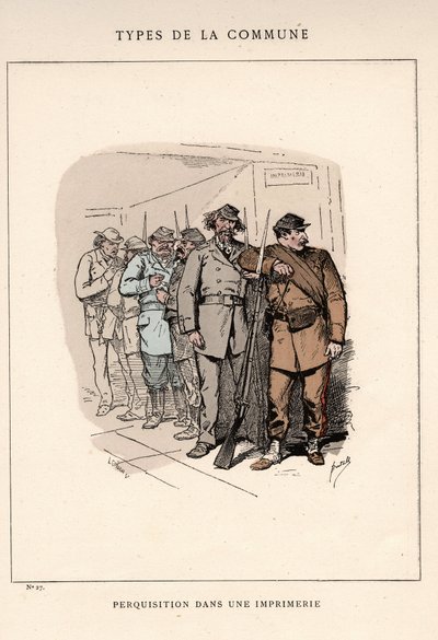 Paris Commune: A KERESÉS követi NYOMTATÁSBAN (27) a „” Les Communeux”-ban alkotó: Unbekannt