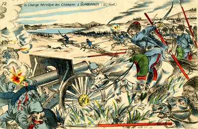 Kozák roham Gumbinnennél, 1914. augusztus 20. alkotó: Unbekannter Künstler