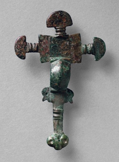 Keresztes bross, Haslingfield, Cambridgeshire, angolszász (rézötvözet) alkotó: Unbekannt