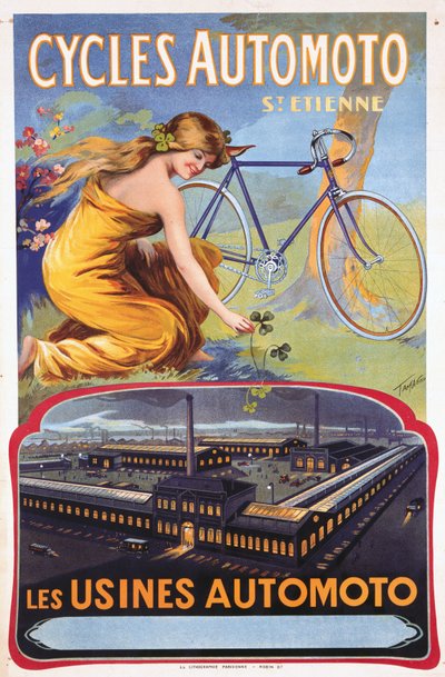 Cycles Automoto St Etienne – Az Automoto Factories, 1914 alkotó: Unbekannt