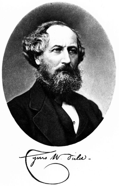 Cyrus W Field amerikai pénzember és vállalkozó, 1875 alkotó: Unbekannt