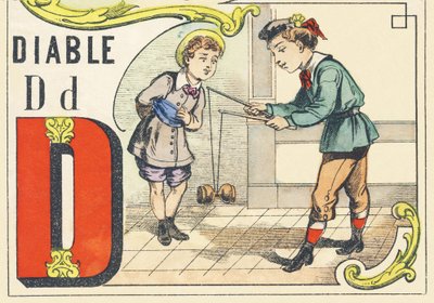 D: ördög – Games Alphabet, 1890 körül (illusztráció) alkotó: Unbekannt