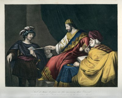 Dávid levelet ad át Uriásnak - Biblia alkotó: Unbekannter Künstler
