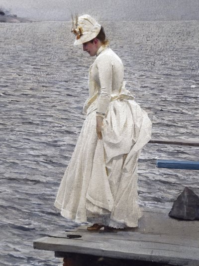 Részletei: Nyári szünidő (1886, akvarell, papír). Stockholm, magángyűjtemény. Anders Zorn (1860-1920) alkotó: Unbekannter Künstler