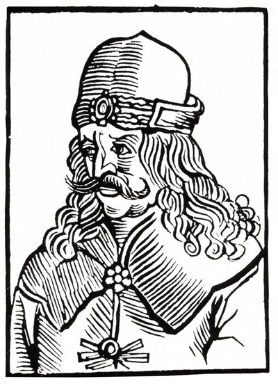 Drakula, 1550 körül (fametszet) alkotó: Unbekannter Künstler
