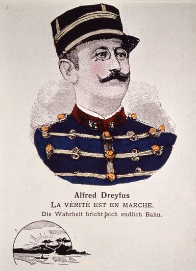 Dreyfus-ügy : az igazság fut, 20. század eleje (metszet) alkotó: Unbekannter Künstler