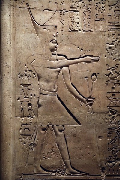 Egyiptom, Medamud, Montu templom ajtaja, Részlet, i.e. 221-205 alkotó: Unbekannter Künstler
