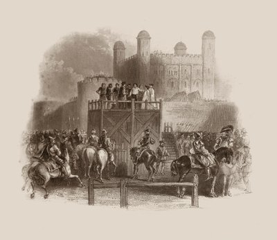 John Dudley kivégzése 1553-ban (metszet) alkotó: Unbekannter Künstler