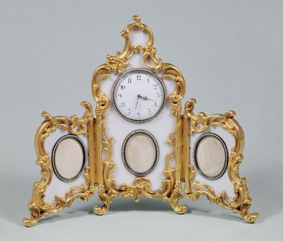 Faberge Louis XV stílusú asztali óra alkotó: Unbekannt