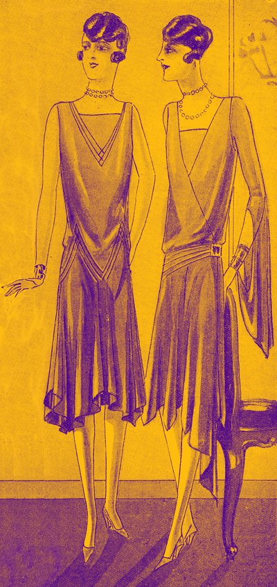 Divat: vacsoraruhák 1928 tavaszán alkotó: Unbekannter Künstler