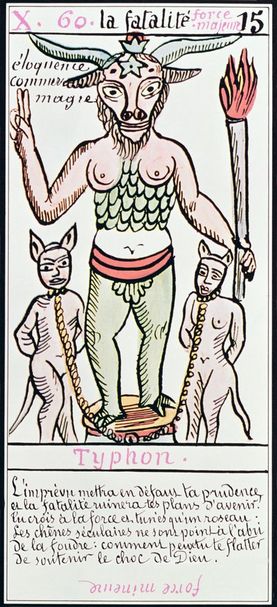 Sors, tarotkártya, francia alkotó: Unbekannt