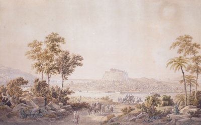 Ábrák Athén városa felé közeledve, Görögország, 1800 körül alkotó: Unbekannt