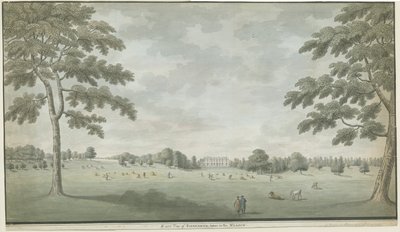 Fisherwick Hall: vízfestmény, nd [1786] alkotó: Unbekannt