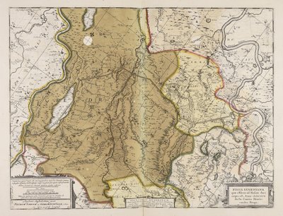 Fossa Eugeniana quae a Rheno ad Mosam duci coepta est anno MDCXXVII ductu comitis Henrici vanden Berge ductu comitis Henrici vanden Berge alkotó: Unbekannter Künstler