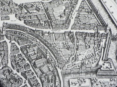 Frankfurt Judengasse 1628 alkotó: Unbekannter Künstler