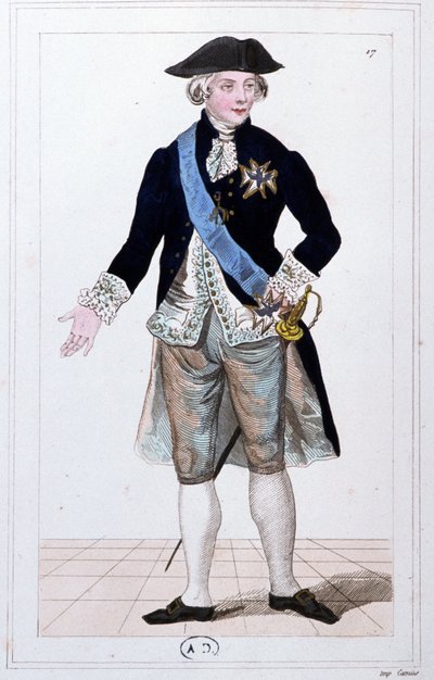 Lafayette tábornok, a nemzeti gárda parancsnoka, 1810 körül (metszet) alkotó: Unbekannter Künstler