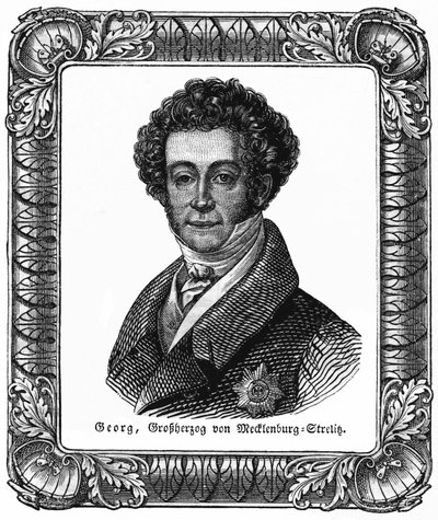 Georges de Mecklembourg Strelitz (1779-1860) - György, Mecklenburg-Strelitz nagyherceg, illusztráció a " Das Pfennig Magazin " , Nr. 223, 1837. július 8. számból. alkotó: Unbekannter Künstler