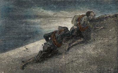 Giacomo Casanova és Marin Balbi megszöknek a velencei Prison des Plombs-ból úgy, hogy alagutat ásnak a cellában alkotó: Unbekannter Künstler
